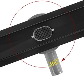 Линеен сифон REA Neox pro Black 90
