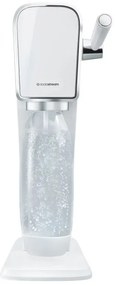 Машина за газирана вода SodaStream ART, 1 л, Ръчна карбонизация, 2 степени, Без BPA, Бял/сребрист