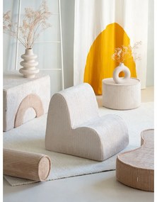 Кремав детски стол от рипсено кадифе Cloud – Wigiwama