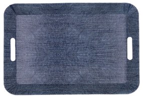 Поднос за закуска Quid Habitat Син Пластмаса 37 x 27 x 4,5 cm С дръжки Denim