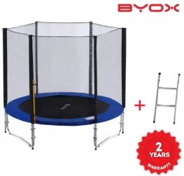 Byox - Детски трамплин с предпазна мрежа, диаметър: 244 cm 8FT