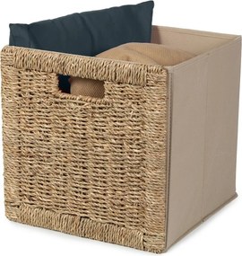 Кутия за съхранение от морска трева в естествен цвят 30x30x30 cm – Compactor