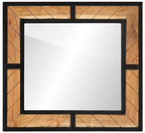 372750 vidaXL Огледало за баня 60x1x55 см масивна акация