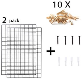 Комплект от 2 черни табла за напомняне, 50 x 70 cm - Evila Originals