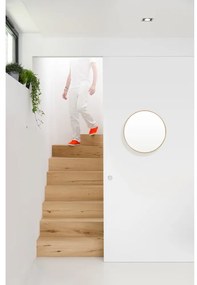 Стенно огледало с дъбова рамка Glance, ø 45 cm Galnce - Wireworks