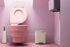 Кош за боклук Brabantia Bo Pedal 1010077, 7 л, Плавно затваряне, Гумирана основа, Бежов