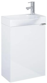 Шкаф Unik Micro Plus 452 mm, gloss white / мебел и умивалник