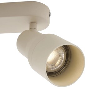 Кръгъл таванен прожектор бежов GU10 50mm 3-светлинен - Stanley