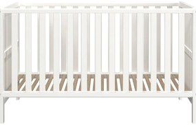 Бяло детско креватче 70x140 cm от масивна дървесина Alkmaar – Germania