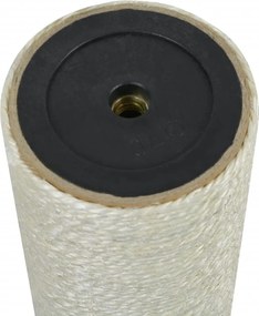 170556 vidaXL Котешка драскалка, 8x40 см, 10 мм, бежова