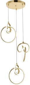 Висяща LED лампа G072-3CPR Gold