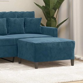 349326 vidaXL Табуретка, синя, 70x55x41 см, кадифе