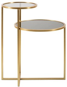 Кръгла масичка за кафе в златисто 40x50 cm - Mauro Ferretti