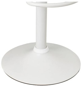 Бели бар столове в комплект от 2 бр. с регулируема височина от имитация на кожа (височина на седалката 72 cm) – Casa Selección