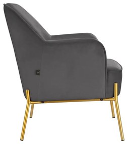 Сиво кадифено кресло Runa – Støraa