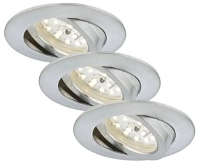 Briloner 7209-039 - Комплект от 3 LED вградени таванни осветителни тела за баня ATTACH LED/5W/230V IP23