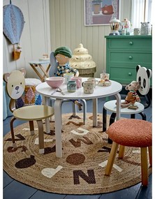 Ютен кръгъл килим в естествен цвят ø 130 cm Dinne – Bloomingville Mini