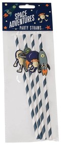 Комплект от 4 сламки Space Adventures - Rex London