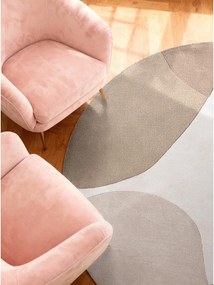 Бежов ръчно изработен вълнен кръгъл килим ø 200 cm Hackney Clarissa – Ted Baker