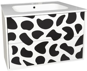 Конзолен PVC шкаф ICP 8045B, Inter Ceramic, с умивалник, 80x45.3x55см