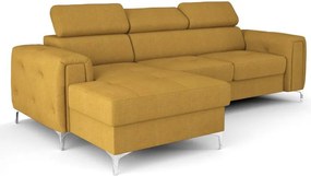 Ъглов Диван Almeria Mini-жълт-ляв-плат