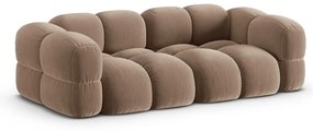 Кафяв кадифен диван 250 cm Loretto – Cosmopolitan Design