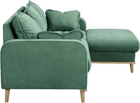 Тюркоазен ъглов диван (десен ъгъл) Beata - Ropez