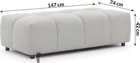 Светлосива табуретка Albane – Ropez