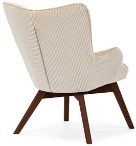 Бежово кресло от рипсено кадифе Niko – Ropez