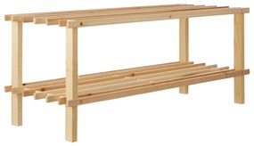 Стойка за обувки от масивна ела в естествен цвят – Premier Housewares