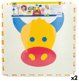 Килим Пъзел Colorbaby 4 Части Животни 118 x 118 cm EVA (2 броя)