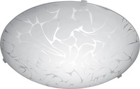 Плафониера ОНИКС LED, ø400, бял мат, 18W, 4000K