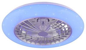 Бяло LED осветително тяло за таван Stralsund – Trio