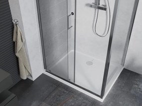 Mexen Apia разтегателна душ кабина 120 x 90 см, прозрачна, хром + тънък