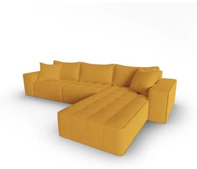 Жълт ъглов диван (десен ъгъл) Mike - Micadoni Home
