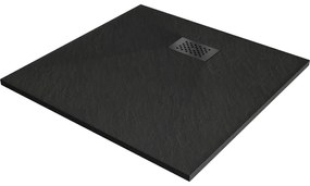 Mexen Hugo квадратен душ-кабина SMC 90 x 90 см, черен, черно покритие - 42709090-B