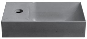 Сив бетонен малък умивалник 31x17 cm Piccolino – Sapho