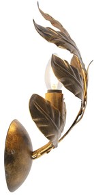 Арт Деко стенна лампа антично злато - Linden