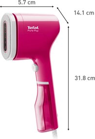 Уред за гладене с пара Tefal DT2023F0, 1300W, 70 мл, 20 г/мин, Индикатор за готовност, Автоматично изключване, Розов