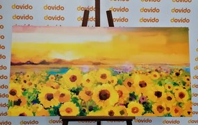 Картина на платно – Слънчогледово поле