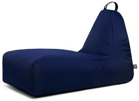 Тъмносин пуф Chill XXL – So Soft?