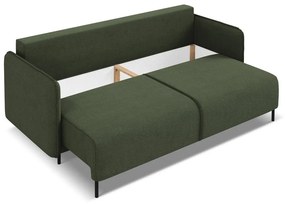 Зелен разтегателен диван с място за съхранение 226 cm Luana – Makamii