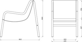 Зелен градински стол метален Nokk – noo.ma