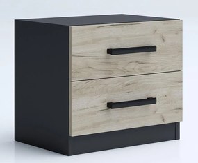 Нощно шкафче Мока /сив крафт/