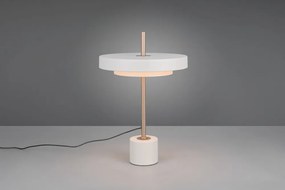 LED затъмняваща се настолна лампа в цвят слонова кост (височина 45,5 cm) Keaton – Trio