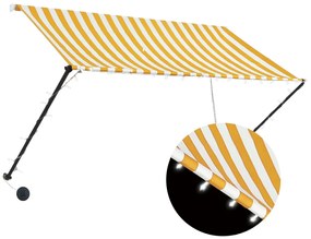 Sonata Сенник с падащо рамо с LED, 250х150 см, жълто и бяло
