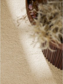 Бежов ръчно изработен вълнен кръгъл килим ø 200 cm Puristic Knots – Elle Decoration