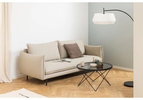 Черна масичка за кафе със стъклен плот ø 80 cm Cuxton - Actona