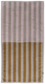 Кафяво-бежова кърпа за баня от органичен памук 70x133 cm Disorder - Mette Ditmer Denmark
