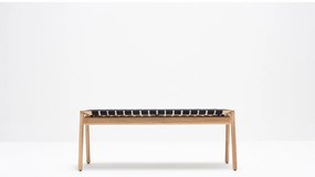 Пейка в черен/естествен цвят Klupa - Gazzda